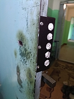 Установка накладного замка Эльбор 1.06.51 на тамбурную дверь