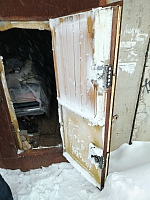 Вскрытие гаража в Верхних Печорах.